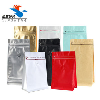 Giấy nhôm đứng Giấy Kraft Bao bì Túi bao bì Đáy phẳng Có thể hàn lại