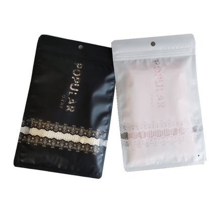 CMYK tùy chỉnh in PE PET túi khóa zip để đóng gói quần áo 12 * 20cm Có thể tái sử dụng