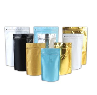 Dung tích 250g Giấy nhôm có thể uốn lại được Túi cà phê có thể uốn lại bên hông có van