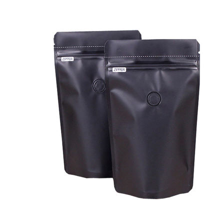 Khóa dây kéo Tự hỗ trợ Bao bì Túi đựng cà phê BOPP có van