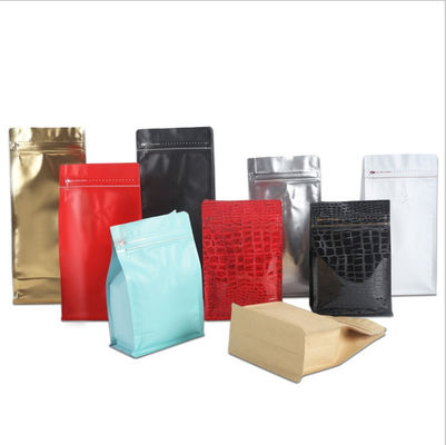 Túi nhựa đứng lên Túi đựng cà phê Ống đồng in Công suất 1kg