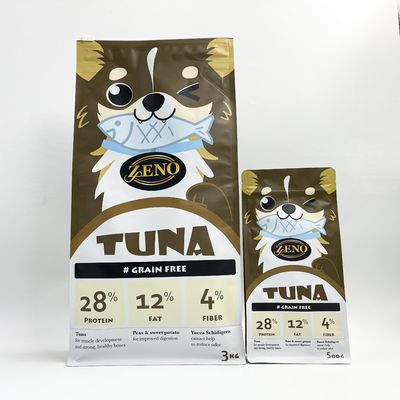 Giấy nhôm Linh hoạt Chó mèo Gia cầm Thức ăn Bao bì Thực phẩm Túi 3KG Cho Vật nuôi