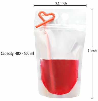 Túi đóng gói chất lỏng cho bữa tiệc nhà hàng 160z 32oz có tay cầm