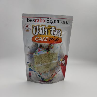 Bột bánh OEM  Túi nhôm bên Gusset Túi đứng có thể uốn lại được