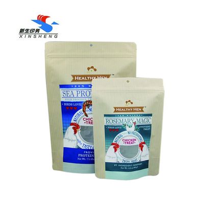 Mutillayer tùy chỉnh Đứng lên Túi  giấy Kraft có in ống đồng cửa sổ