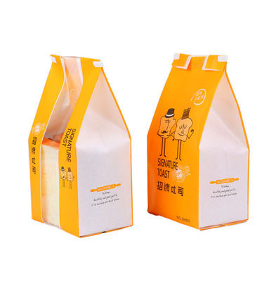Bánh mì giấy nhiều lớp mờ Túi đóng gói bánh mì Có thể phân hủy sinh học Ống đồng tùy chỉnh được in