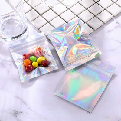 Bao bì túi  mặt sau bằng bạc VMPET Túi Mylar phía trước