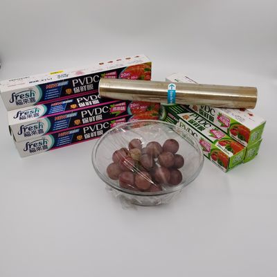 Màng bọc thực phẩm chống sương mù PVDC Taste Holding Màng bọc kéo dài