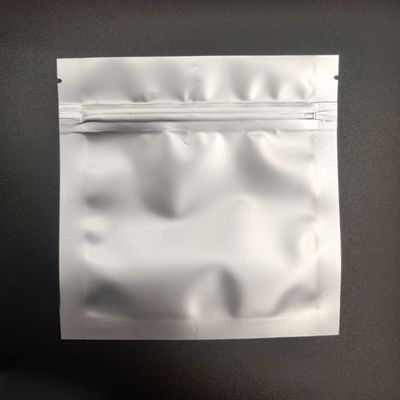 Đáy phẳng rõ ràng AL CPP Túi bao bì thực phẩm bằng nhôm bạc với Zip có thể uốn lại