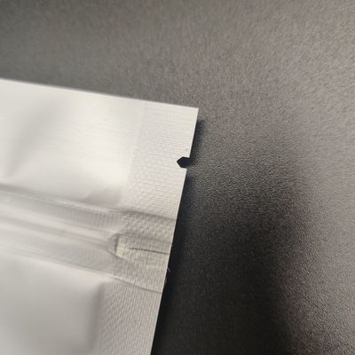 Đáy phẳng rõ ràng AL CPP Túi bao bì thực phẩm bằng nhôm bạc với Zip có thể uốn lại