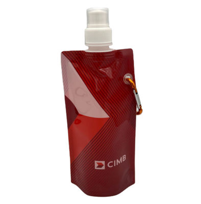Thể thao ngoài trời Bao bì chất lỏng bằng nhựa có thể thu gọn 300ML In tùy chỉnh