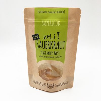 Túi  Giấy Kraft thân thiện với môi trường Túi đựng cà phê Kraft đáy phẳng 12OZ có van