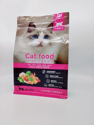 Hoàn thiện mờ Túi đóng gói thức ăn chăn nuôi 2,5-8 Mil Bao bì thức ăn cho mèo dày