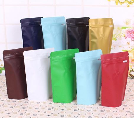 Giấy nhôm 125g Đứng lên Túi đựng hạt cà phê có van