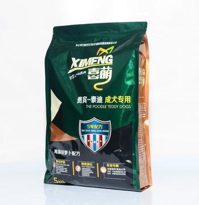 Túi đựng thức ăn cho thú cưng bằng nhựa Bao bì đựng thức ăn cho thú cưng 5kg 10kg Có khóa kéo trượt