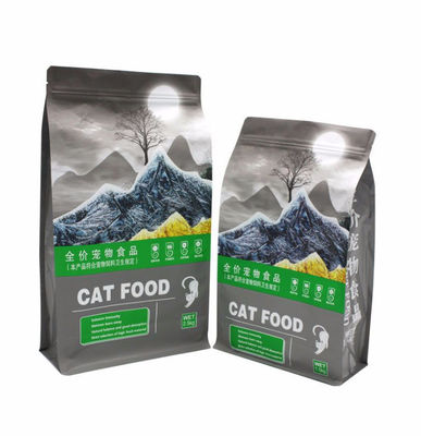 5kg 10kg 15kg Dung tích nhựa Túi đựng thức ăn cho thú cưng Gói bốn người kín