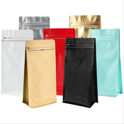 Túi nhựa đứng lên Túi đựng cà phê Ống đồng in Công suất 1kg