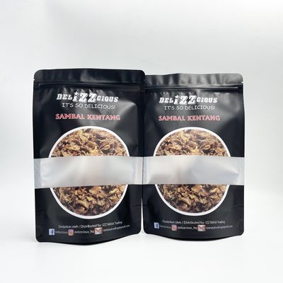 Bao bì thực phẩm không thấm nước bằng lá nhôm với cửa sổ rõ ràng