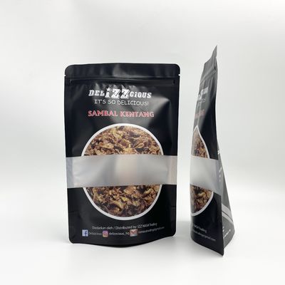 Bao bì thực phẩm không thấm nước bằng lá nhôm với cửa sổ rõ ràng
