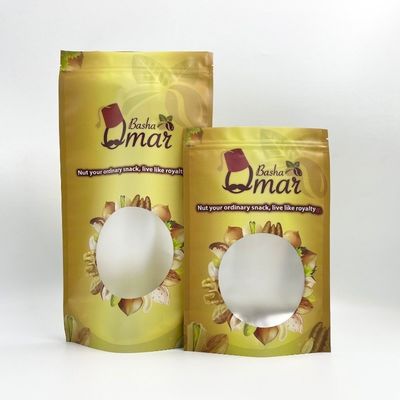 Dung tích 500g Nhiều lớp Matt Finish Túi cà phê có dây kéo Van Wiht