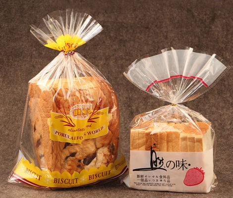 Túi bánh mì BOPP in tùy chỉnh Túi bánh mì nướng bằng giấy bóng kính Túi bánh mì