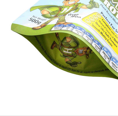 Aluminized Foil nhựa đứng lên Túi có dây kéo cho bột protein
