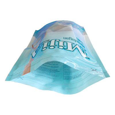 Túi có dây kéo Mylar được in tùy chỉnh 2KG để đóng gói muối biển