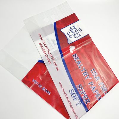 In tùy chỉnh với túi bao bì cuộn vệ sinh xử lý