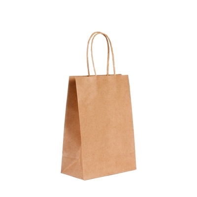 Ống đồng có thể tái chế Túi mua sắm Đồ trang trí Takeaway Thực phẩm Túi giấy Kraft